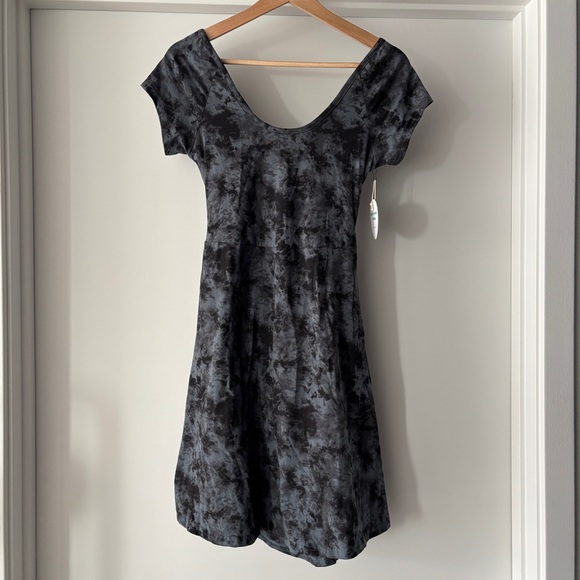 NWT Pact Dark Cloud Fit And Flare Dress - Picture 1 of 6